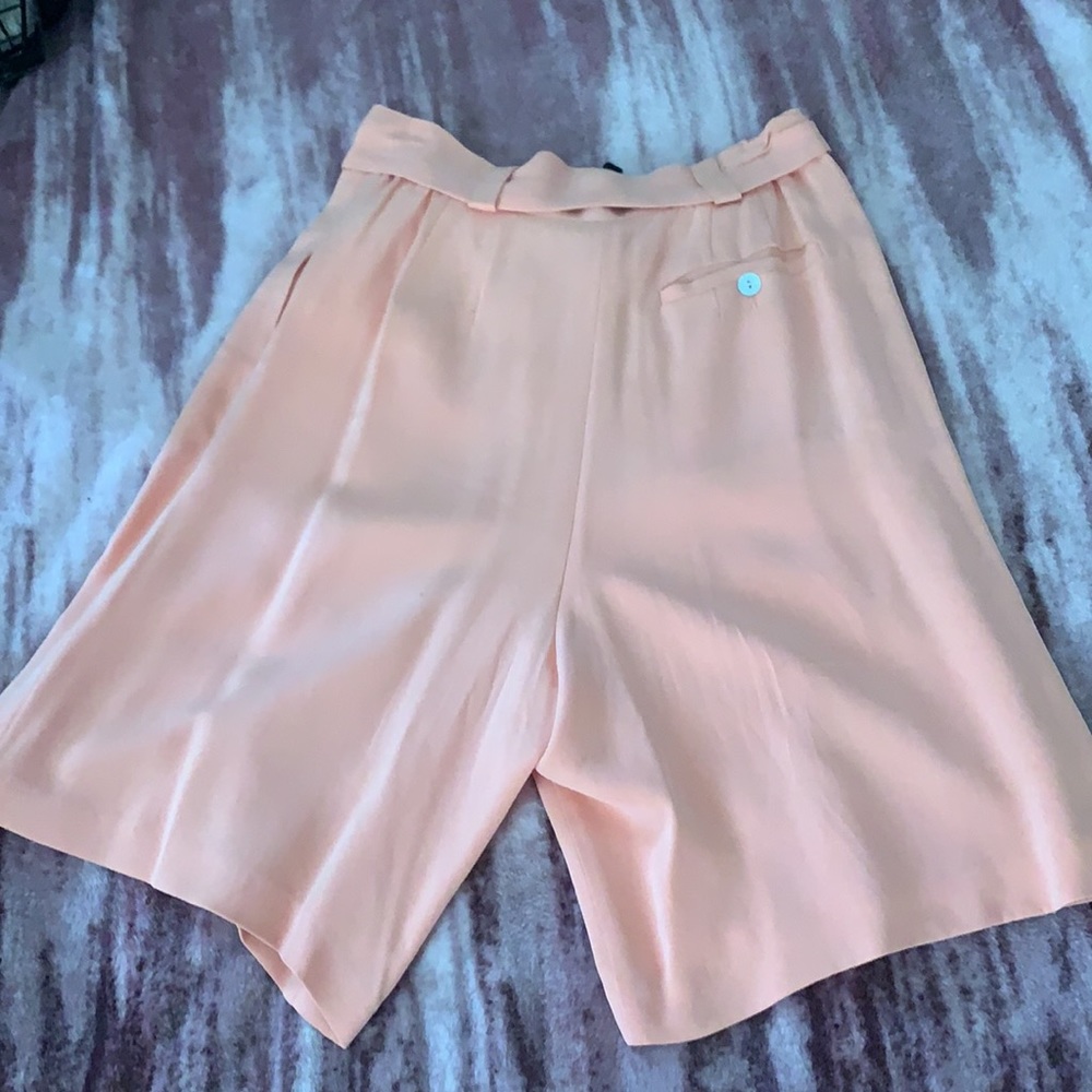 Peach Due per Due silk shorts, size 6 - Picture 3 of 3